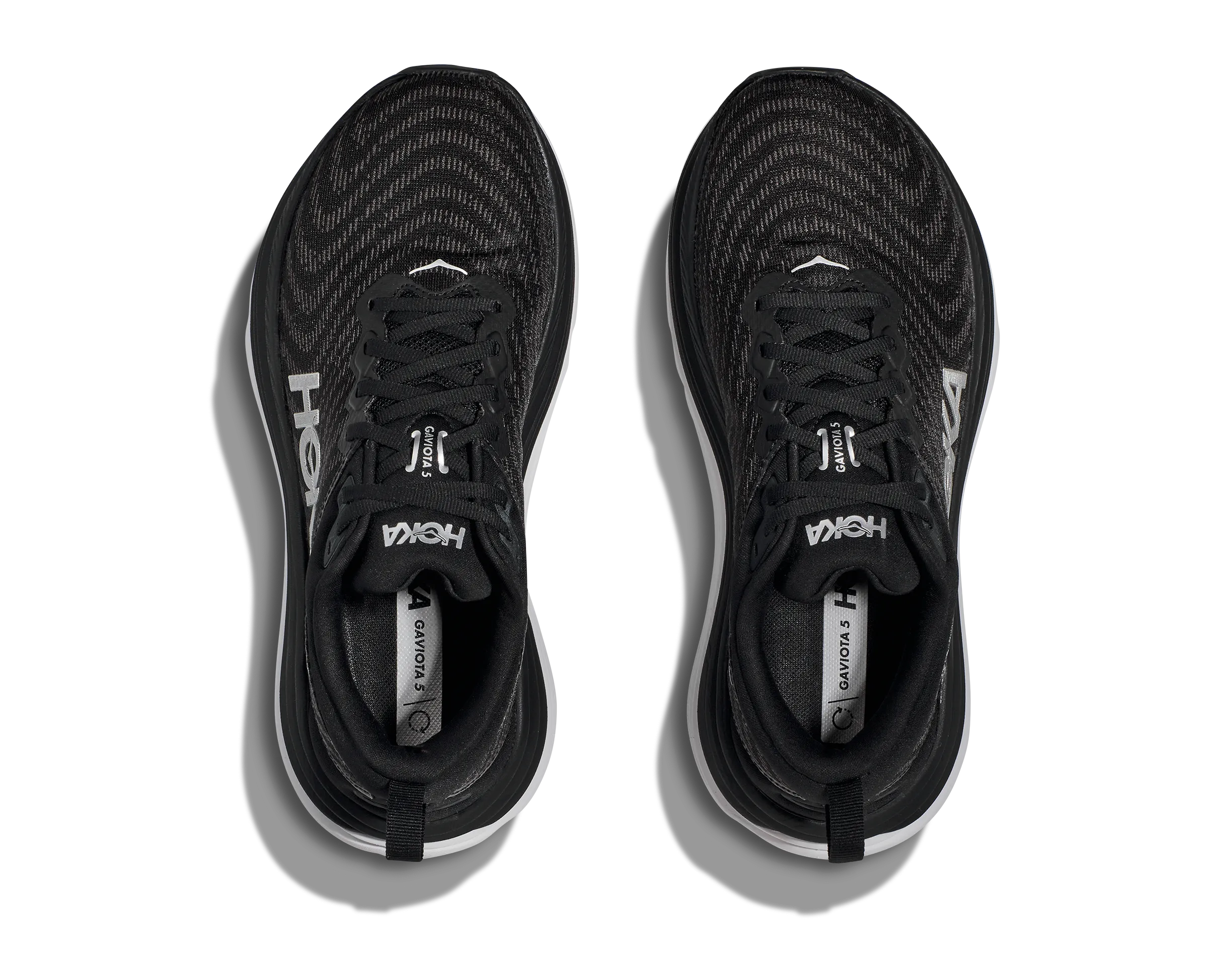 Optimized fit HOKA ONE ONE GAVIOTA 5  - BLACK & WHITE - 1134235BWHT