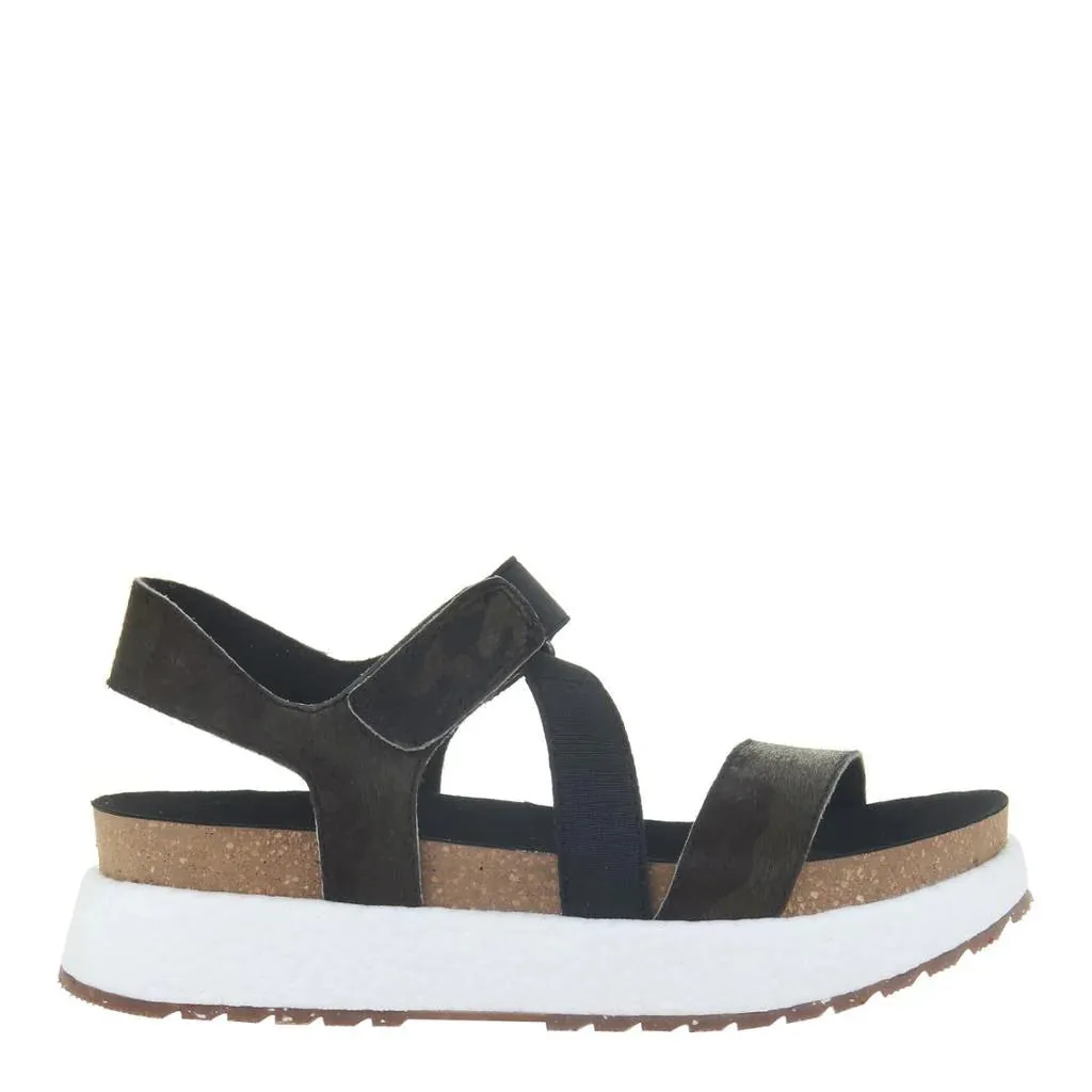 OTBT SIERRA - MILITARY GREEN Comfortable Platform Sandals
