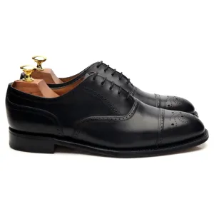 'PA021' Black Leather Oxford Brogues UK 6.5 F Step Style Smart Fashion
