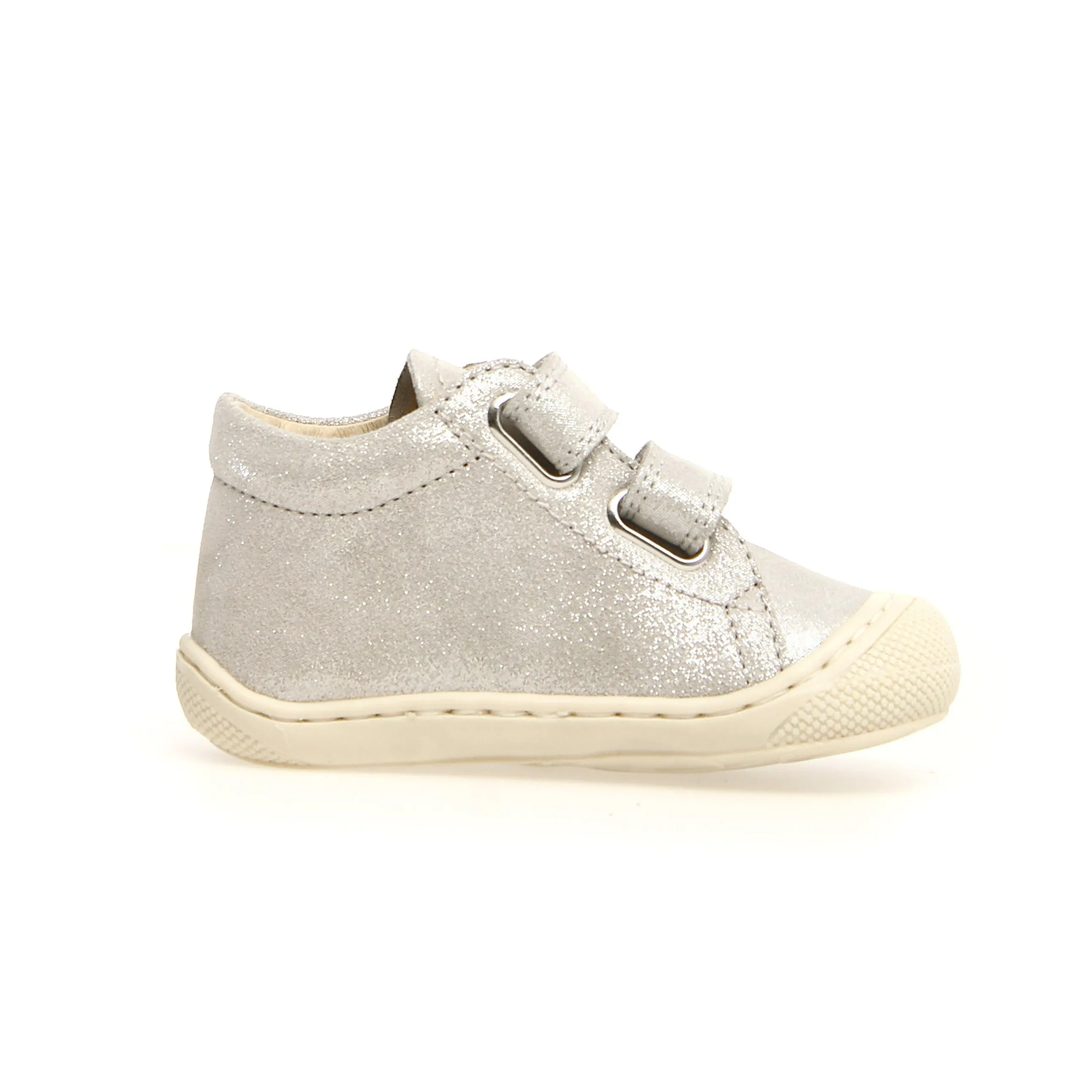Padded collar Naturino Cocoon VL GIrl's and Boy's  Shoes -Silver