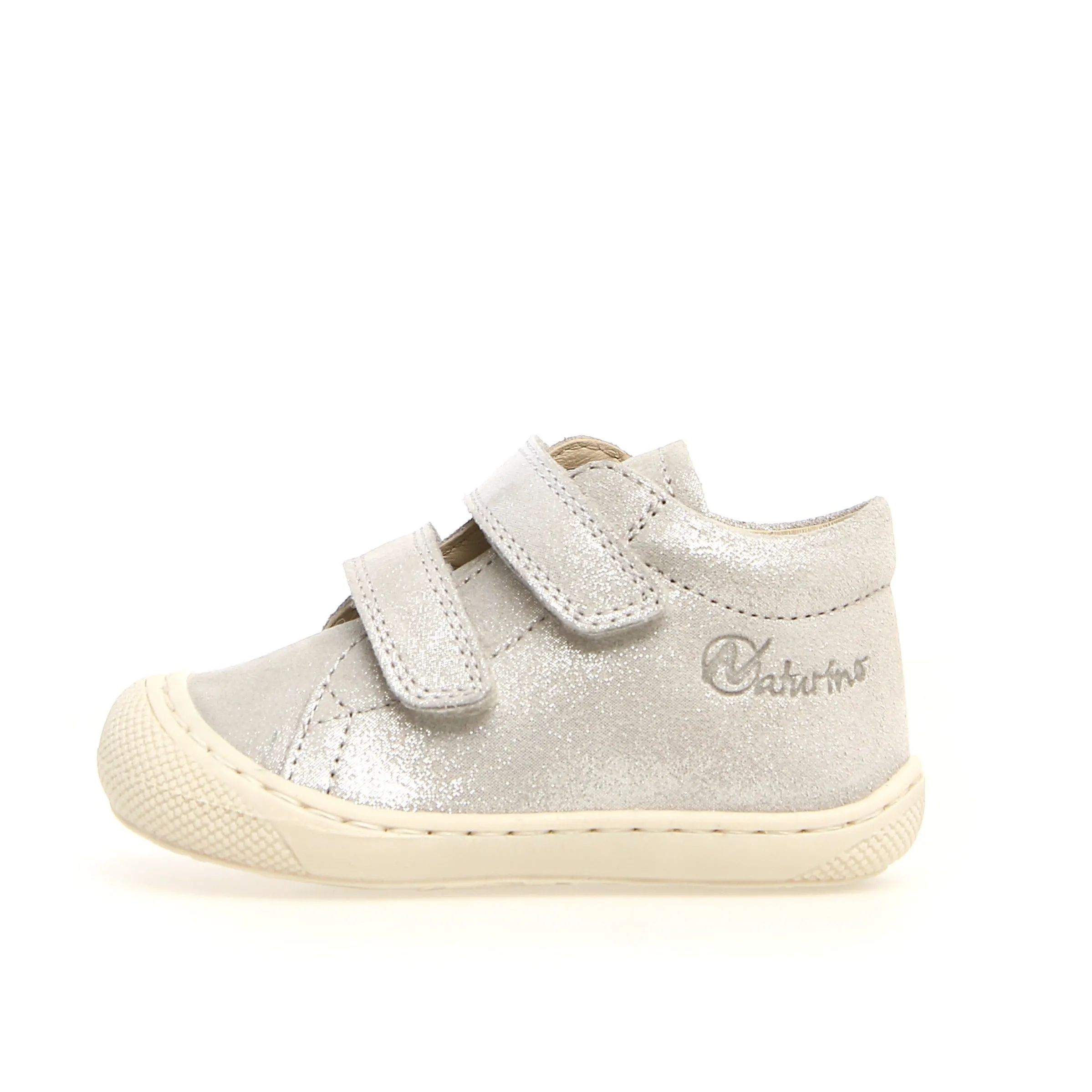 Padded collar Naturino Cocoon VL GIrl's and Boy's  Shoes -Silver