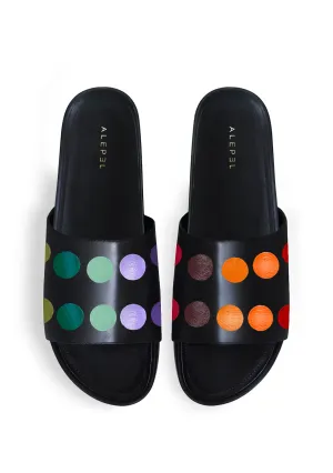 Functional Design Painter's Palette Black Slip On