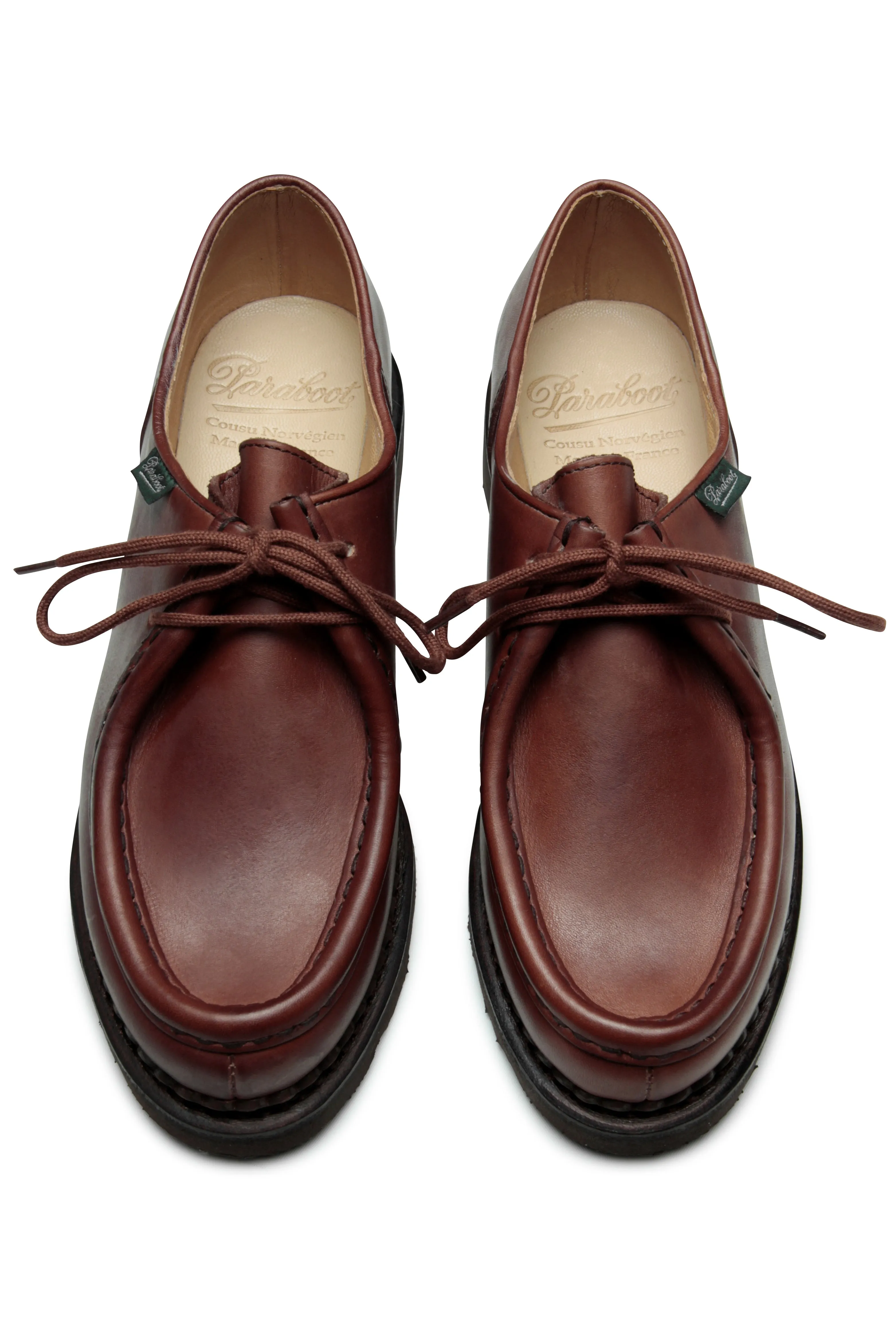 PARABOOT MICHAEL - Griff Marron Elastic Lacing