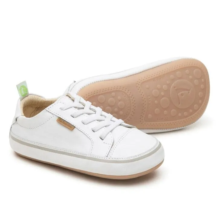 Patch Kids Tip Toey Joey Boy's and Girl's Funky Sneakers - White / White
