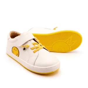 Trendy kids' styles Hiking - suitable kids' shoes Old Soles Boy's and Girl's Smiles Casual Shoes - Snow / Fluro Yellow