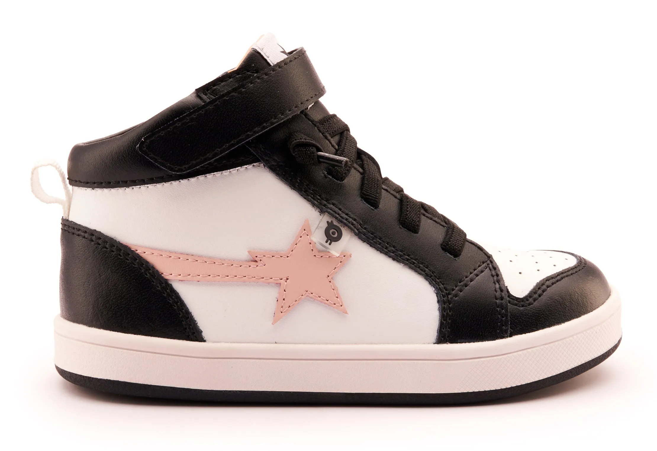 Patterned Kids Old Soles Girl's 1007 Team-Star Casual Shoes - Snow / Powder Pink / Black / White Black Sole