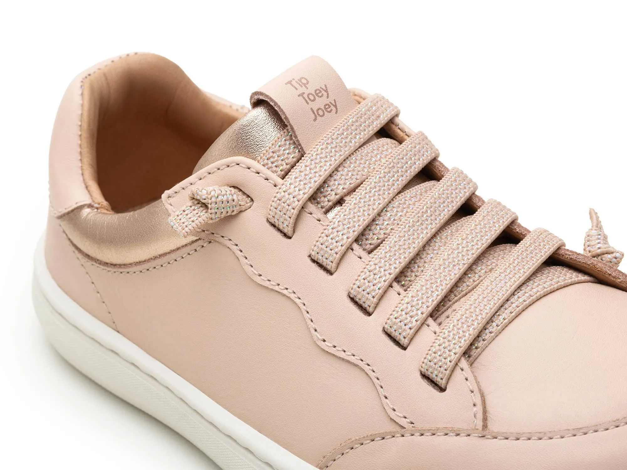Personalized Touch Tip Toey Joey Girl's Breeze Casual Shoes - Papaya Cream / Metalic Salmon