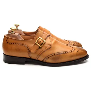 'Piccadilly' Tan Brown Leather Monk Strap UK 10 G Dust Shade