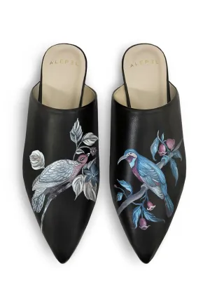 Street Edge Best Seller Plum Birds Black Pointe
