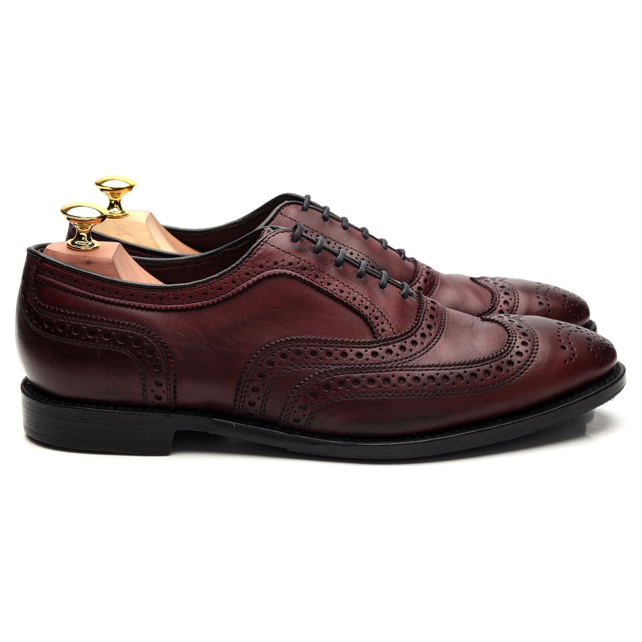 Quick Walk 'Jefferson 2.0' Burgundy Leather Oxford Brogue UK 8 US 9 E