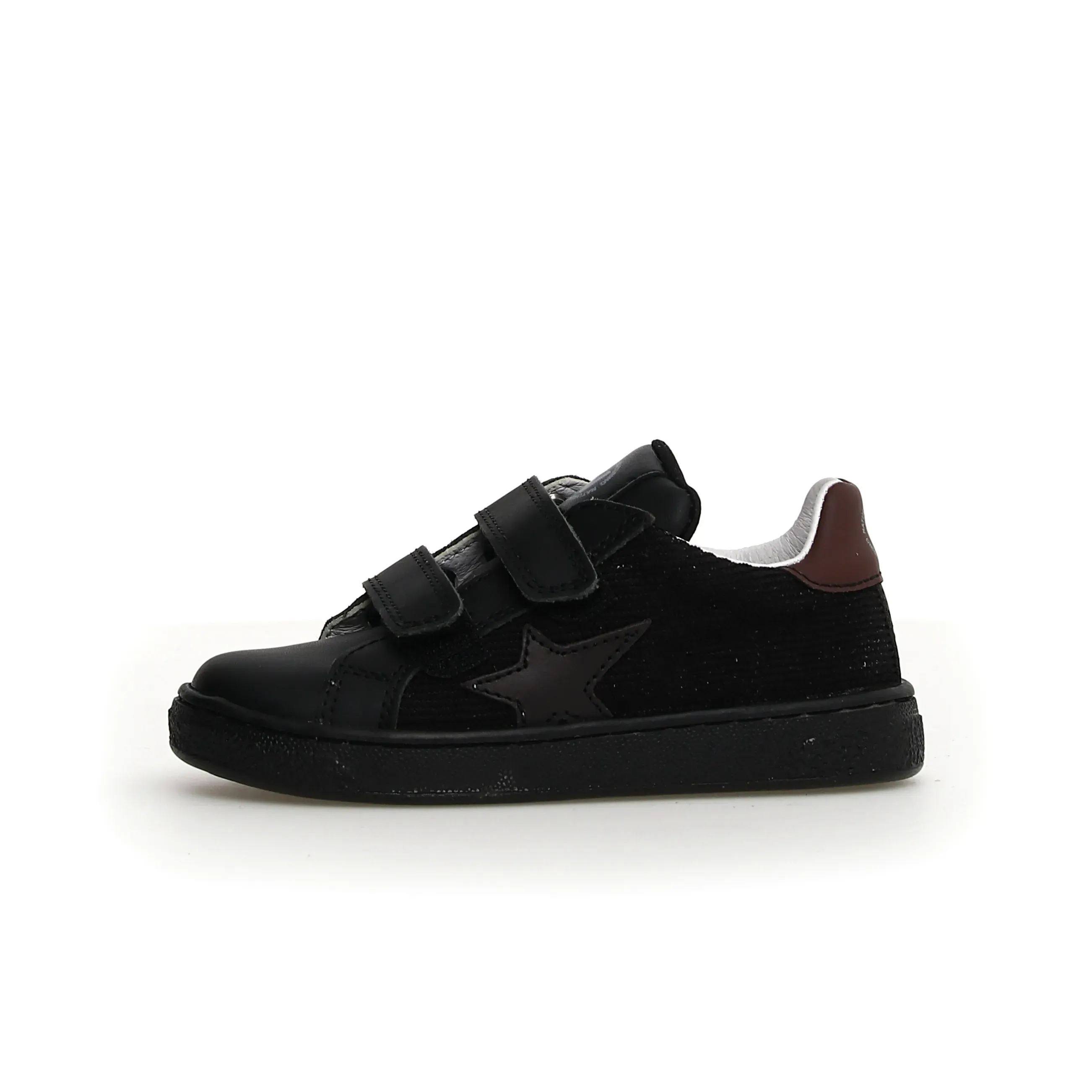 Pom Pom Kids Naturino Pinn VI Boy's and Girl's Casual Shoes - Black/Dark Brown