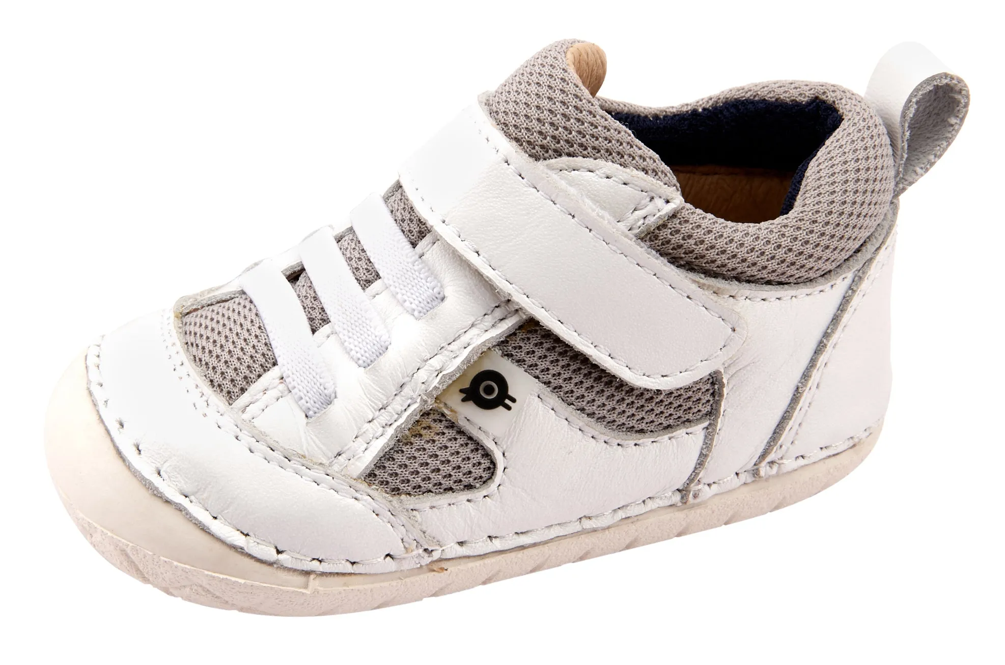 Summer kids' fashion Old Soles Boy's and Girl's 4047 Bru Pave Sneakers - Snow/Light Grey/Navy