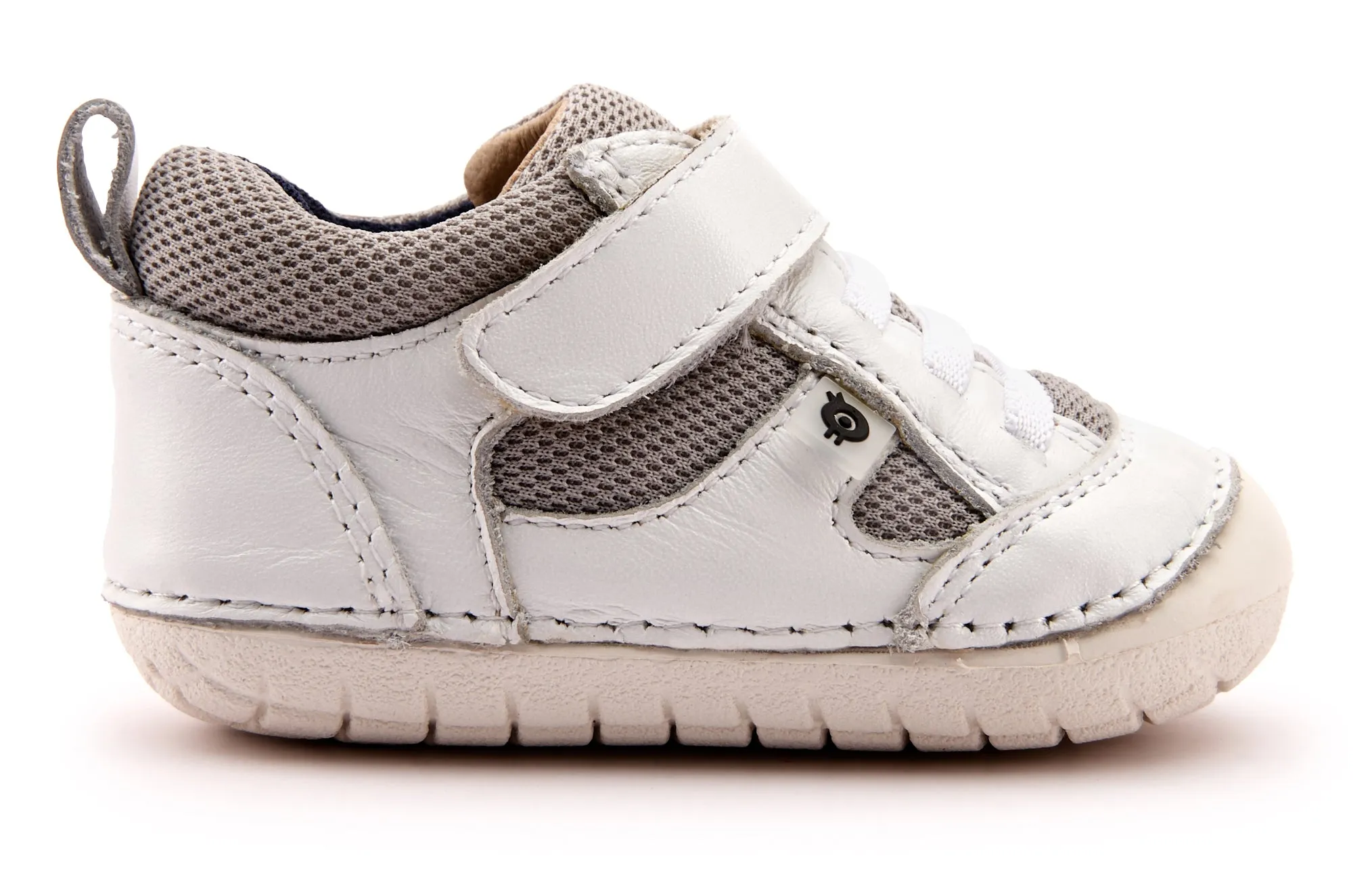 Pom Pom Kids Old Soles Boy's and Girl's 4047 Bru Pave Sneakers - Snow/Light Grey/Navy