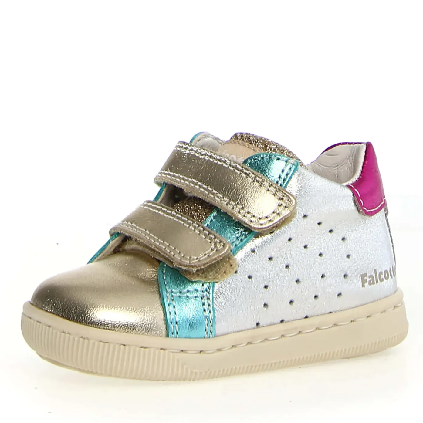 Falcotto Girl's Kiner Vl Casual Shoes - Platinum/Silver Formal kids' outfits Middle school kids' items