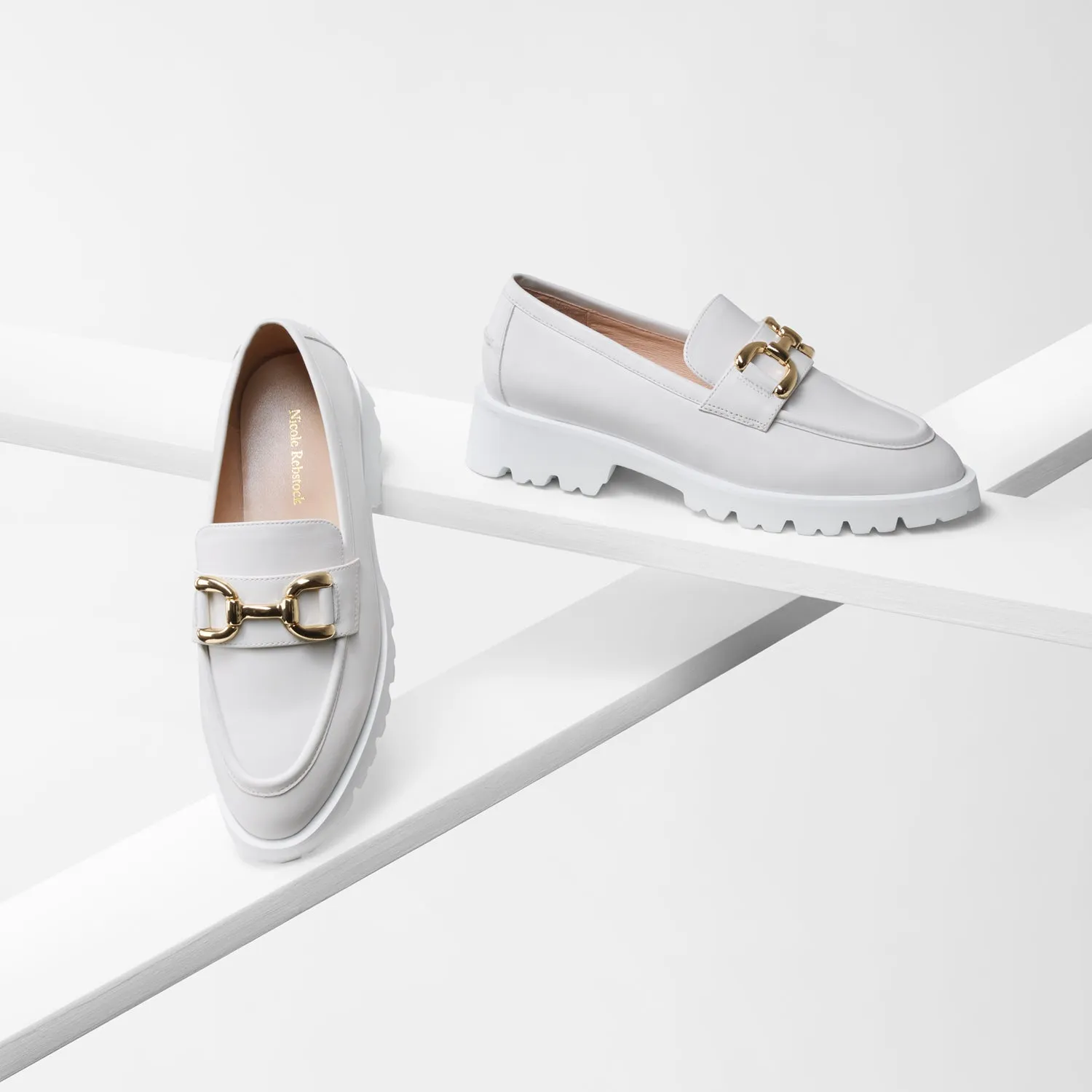 PRE-ORDER California Loafer | Off-white leather Relaxed Step Edge