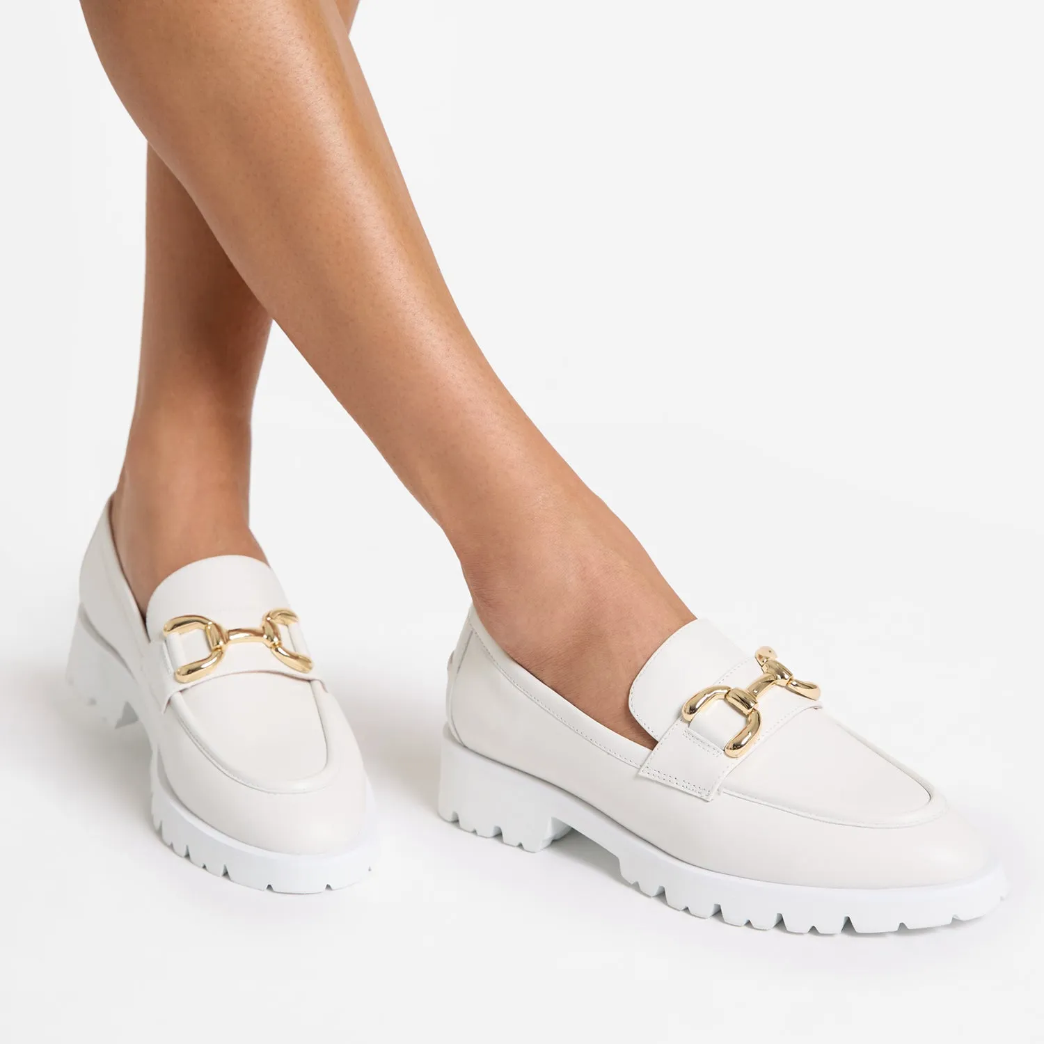 PRE-ORDER California Loafer | Off-white leather Relaxed Step Edge