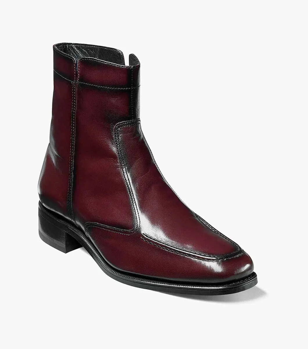 Premium loafers Essex Moc Toe Zip Boot-Black Cherry | Florsheim
