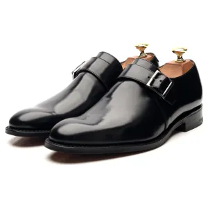 'Tokyo' Black Leather Monk Strap UK 6 F Outdoor Event Korean Line