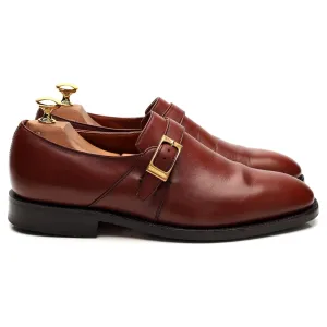 'Presley' Tan Brown Leather Single Monk Strap UK 6 F elegant design