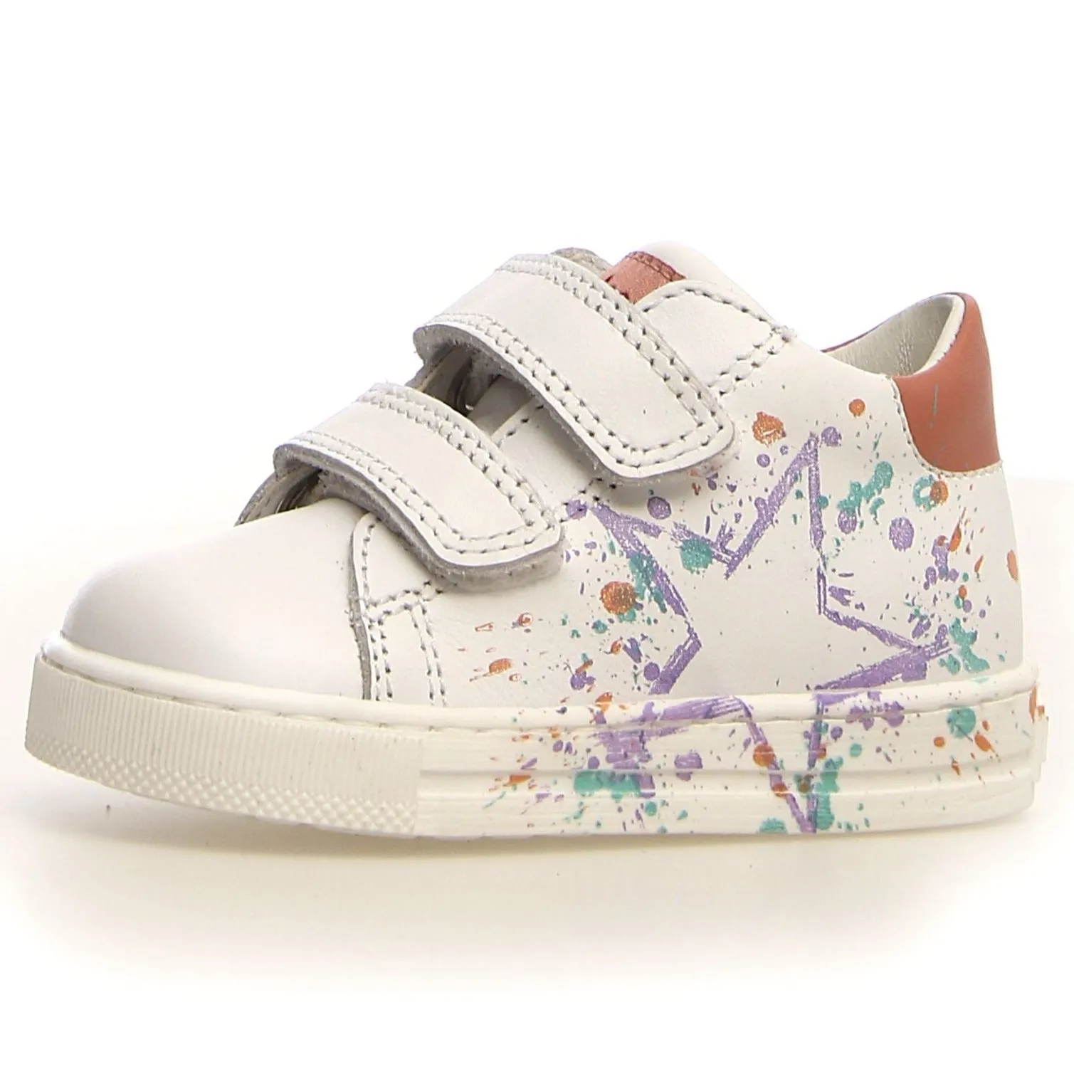 Product Range Falcotto Girl's Lacus 2 VL Sneakers - White/Peach