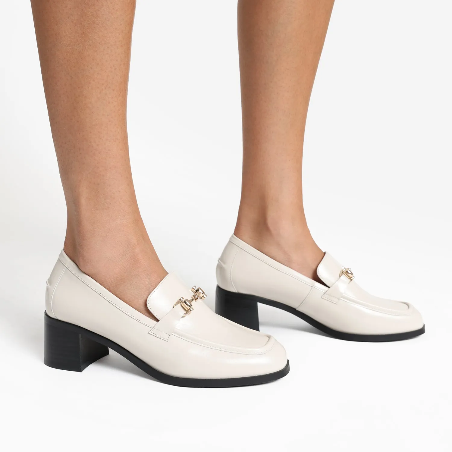 Professional Flats Bremen Loafer | Ivory oiled leather