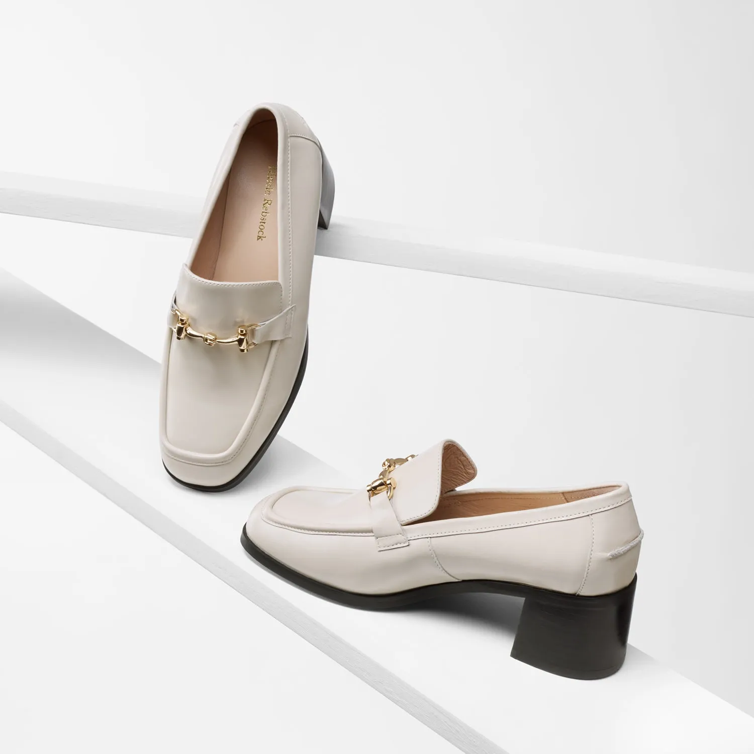 Professional Flats Bremen Loafer | Ivory oiled leather