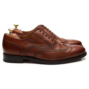 '3282' Brown Leather Oxford Brogue UK 9.5 All Day Leather Comfort