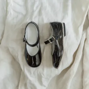 Emma Mary Jane - Black Patent Teen - sized shoes