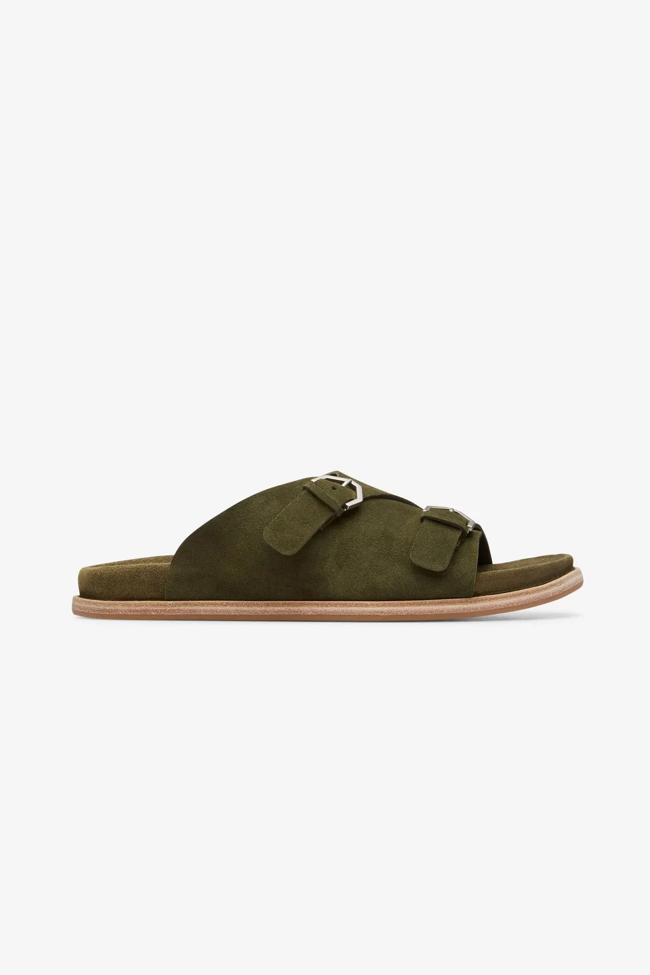 Quick release strap Marvin Olive Green Reversed Suede