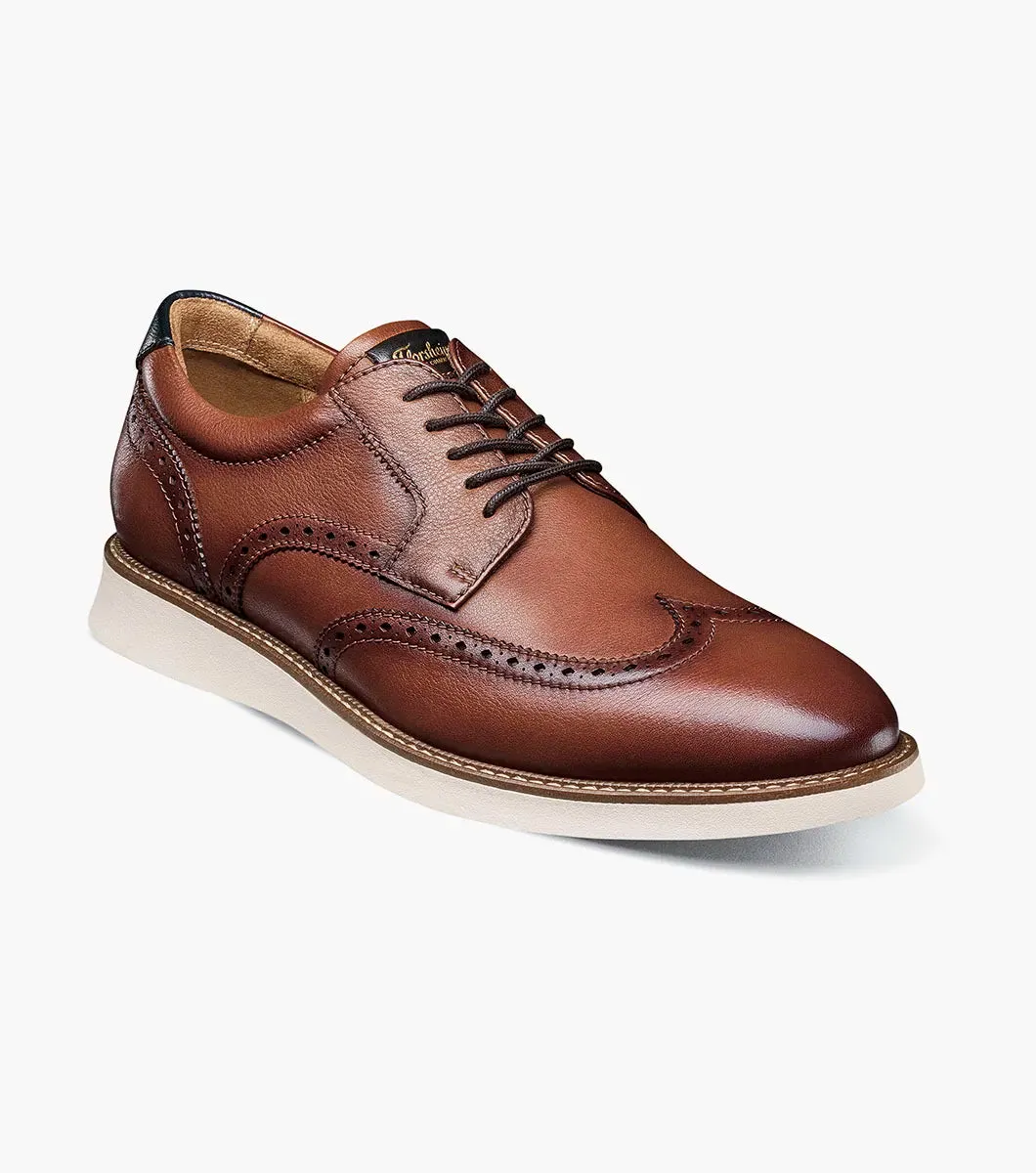 Refined Finish Launch Wingtip Oxford-Cognac Multi | Florsheim