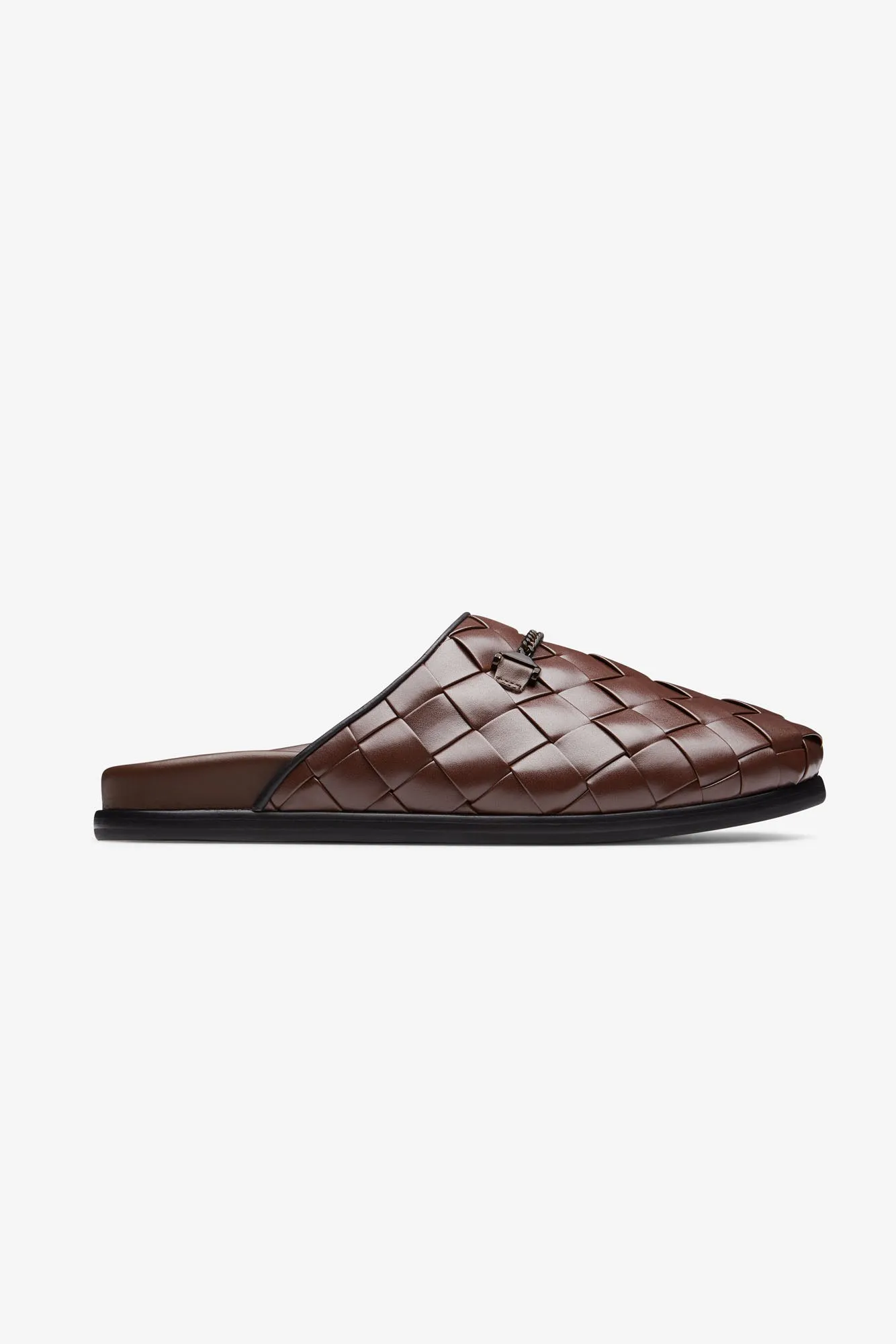 Reinforced Stitch Quincy Slipper Chocolate Weave
