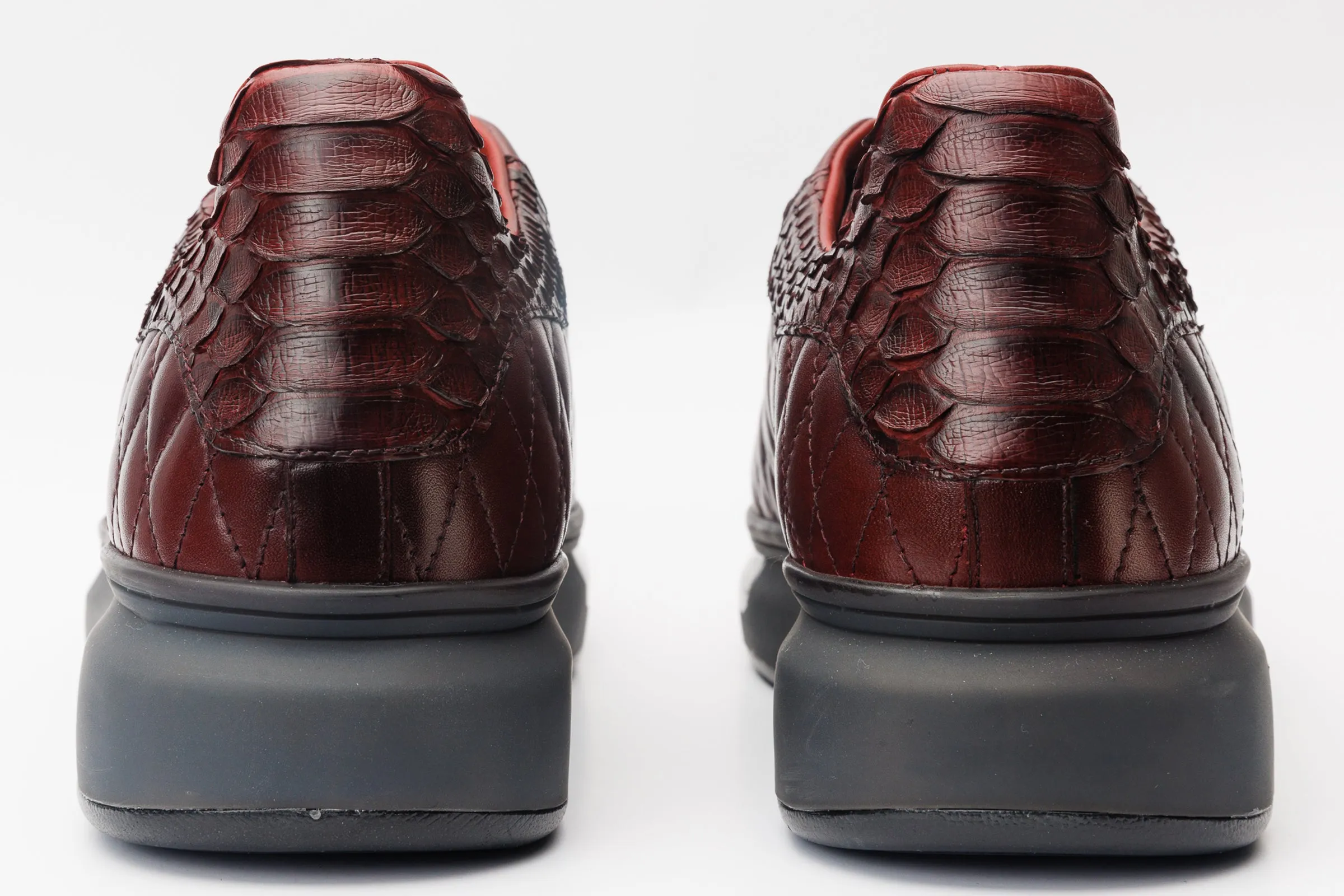 Relax-Fit The Adler Burgundy Snk Leather Men Sneaker Limited Edition