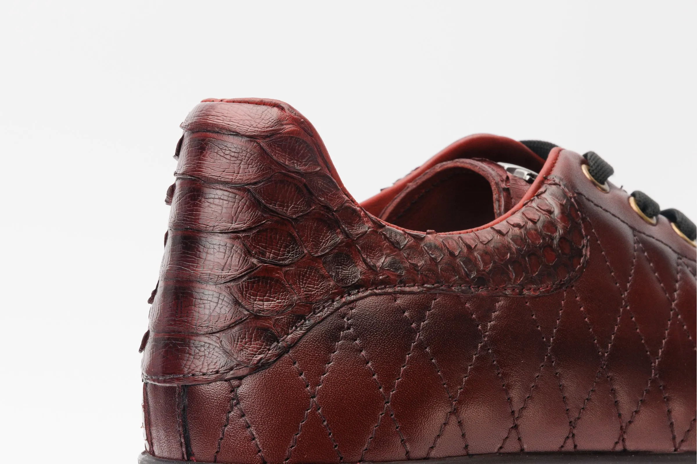 Relax-Fit The Adler Burgundy Snk Leather Men Sneaker Limited Edition