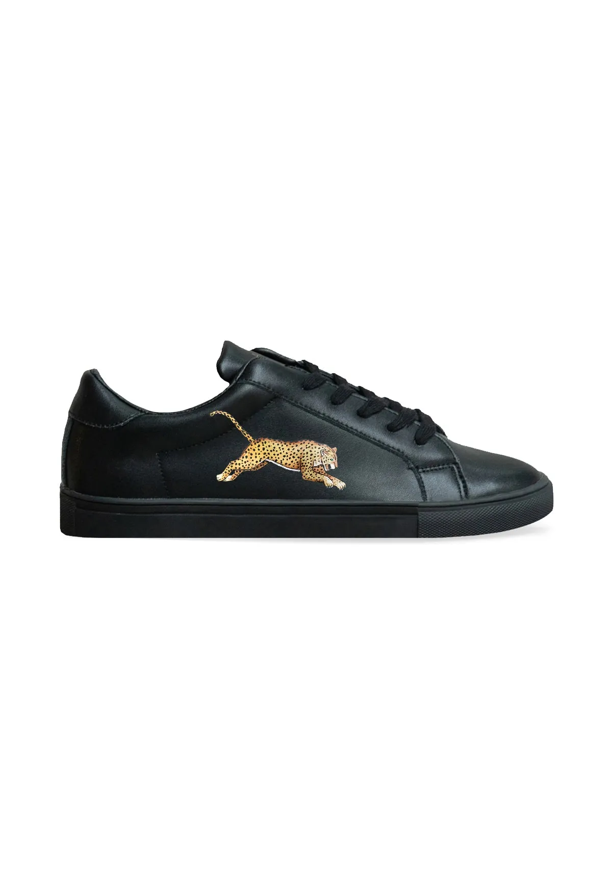Statement Piece Support Cushion Leopard Black Sneaker