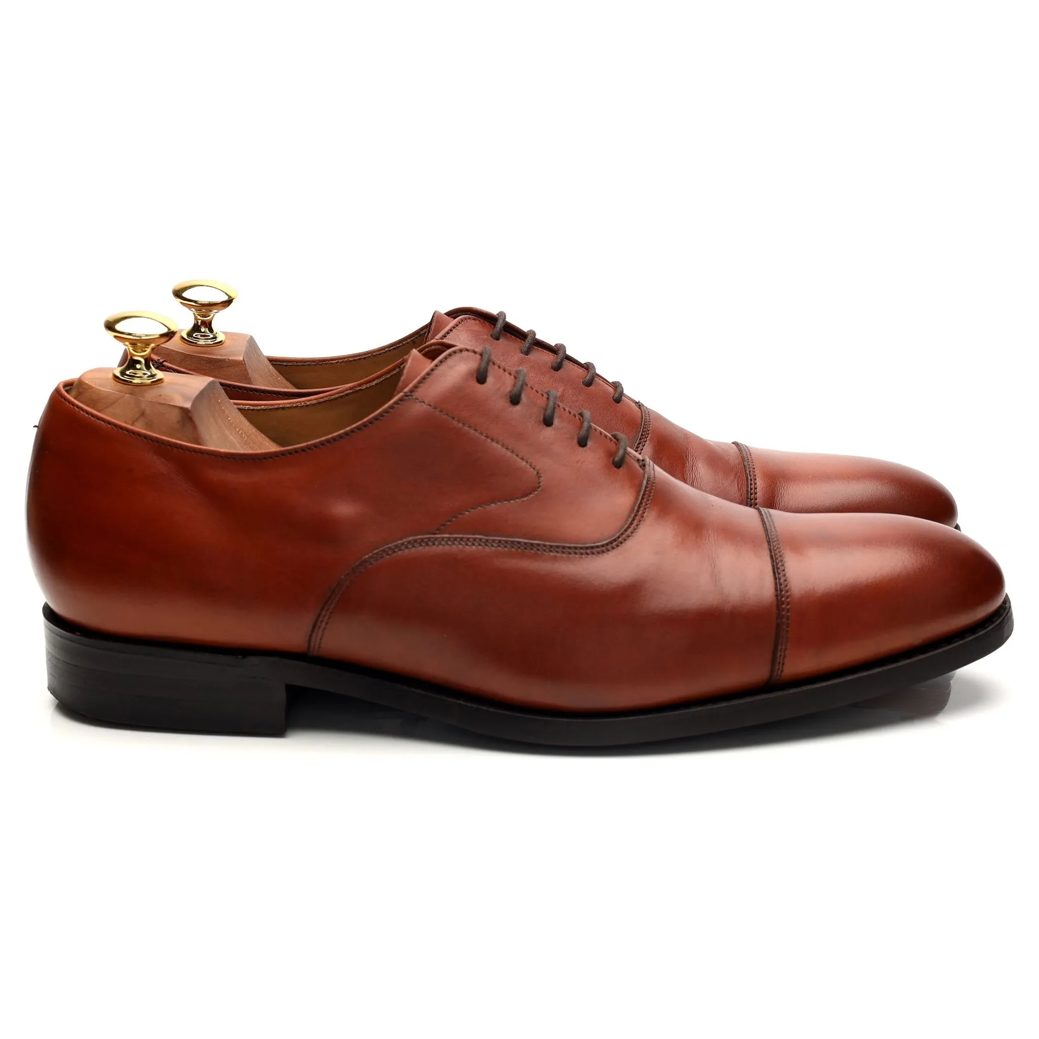 Weekend Walk Comfort Fit Leather 'Malvern' Tan Brown Leather Oxford UK 10.5 F