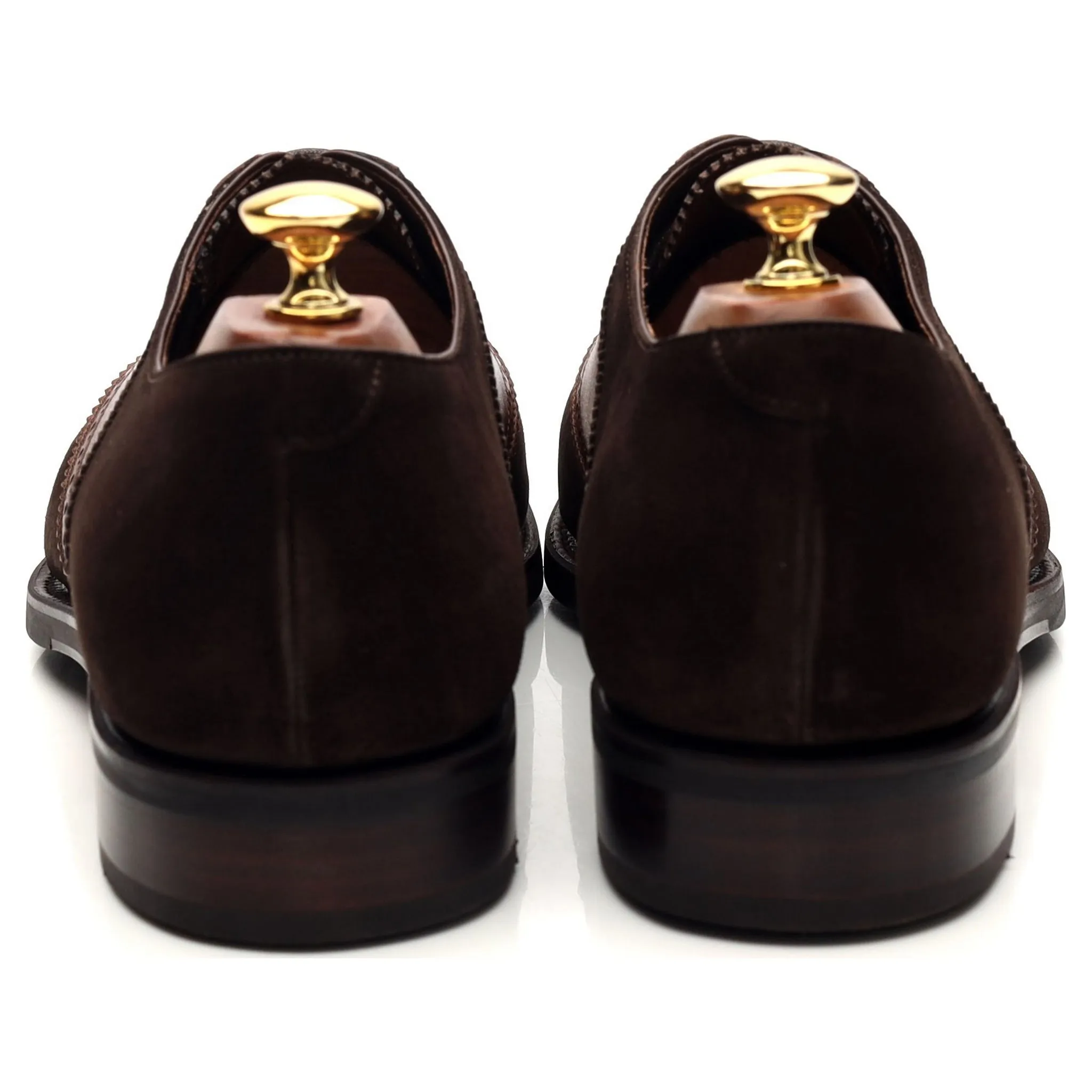 Restricted '80329' Dark Brown Suede Brown Leather Saddle Oxford UK 7.5 - 12