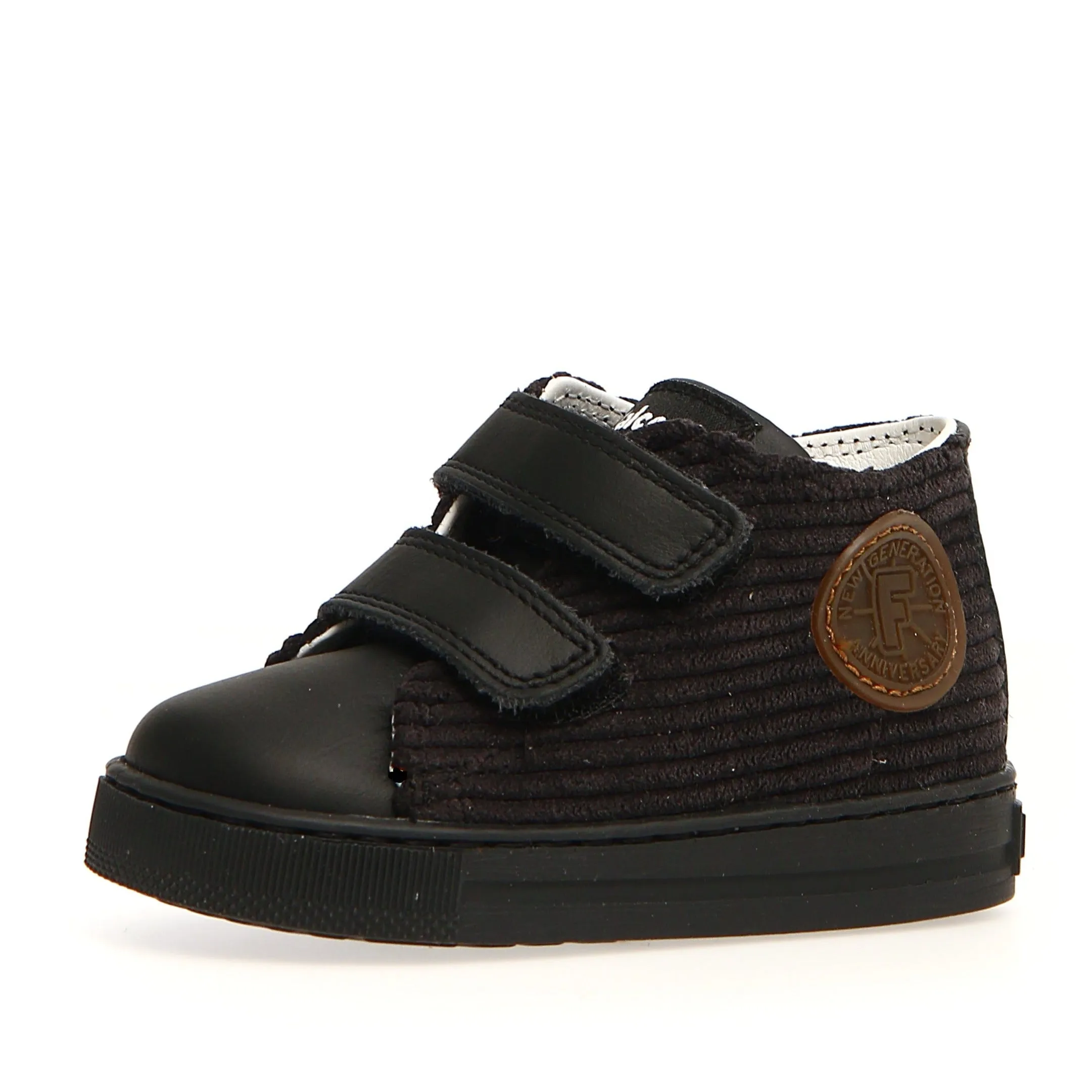Waterproof kids' shoes Stretchable kids' clothes Falcotto Boy's and Girl's Michael Sneakers, Corduroy/Black