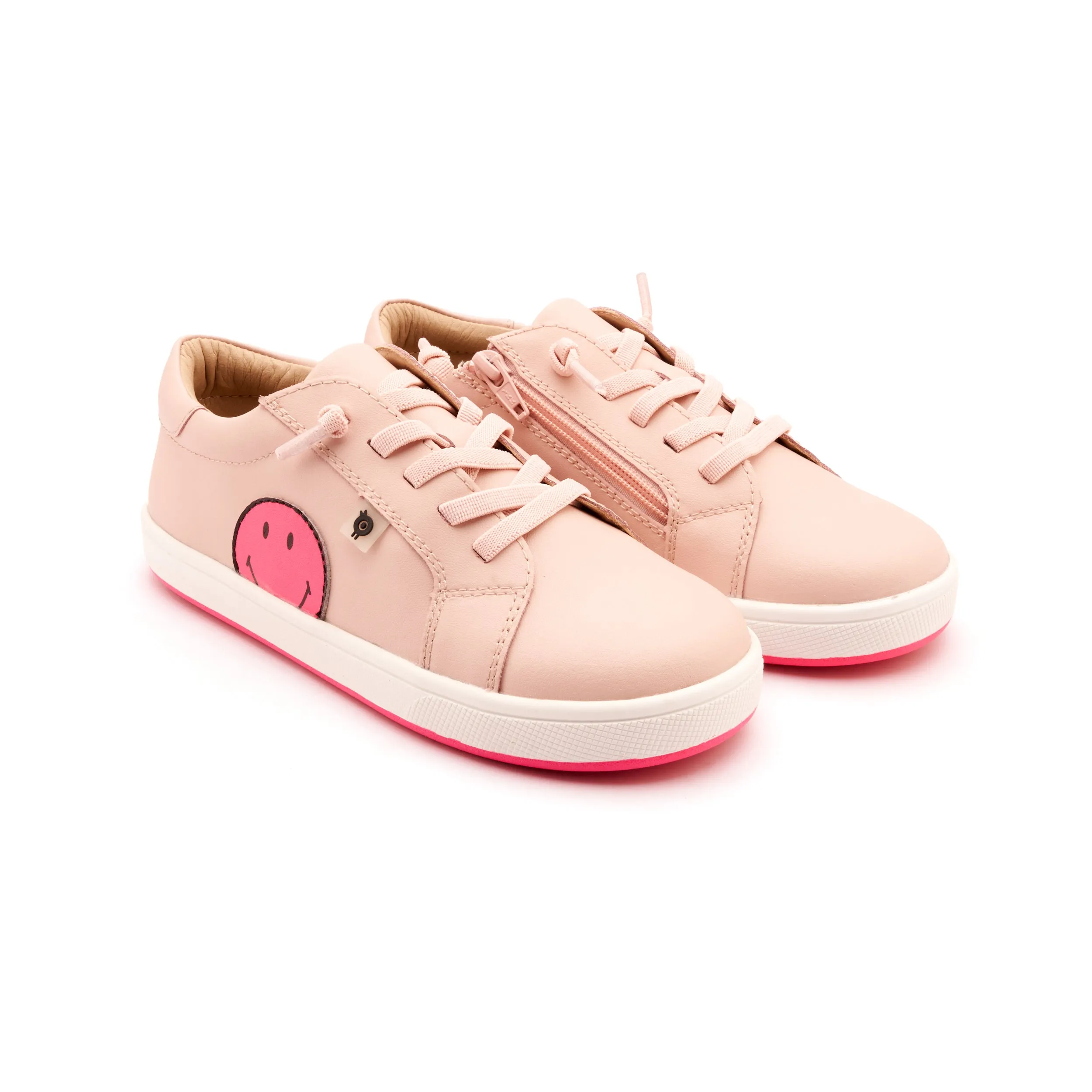 Retro Styles Old Soles Girl's Smiley Jumpa Casual Shoes - Nacardo Dalia / Fluro Pink