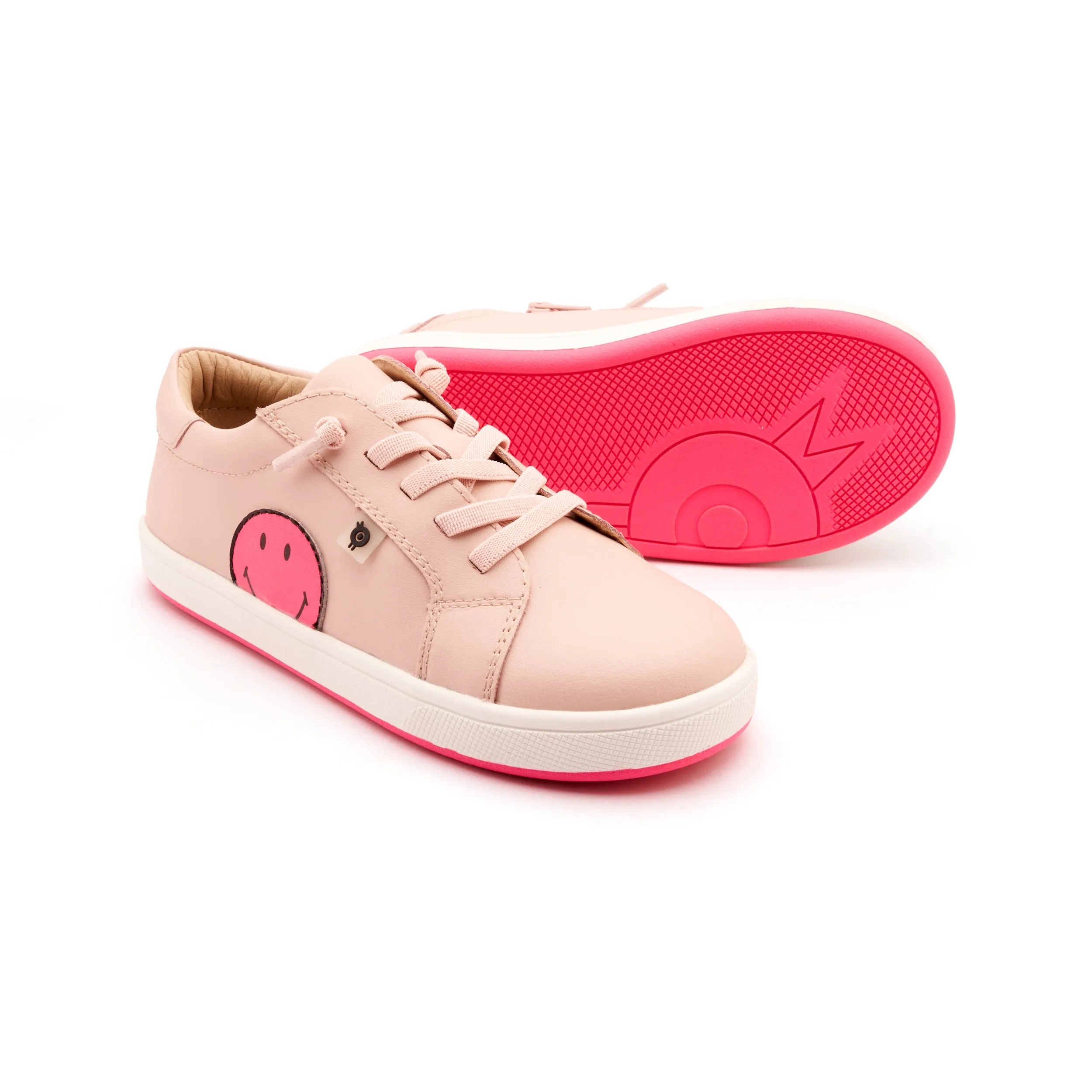 Retro Styles Old Soles Girl's Smiley Jumpa Casual Shoes - Nacardo Dalia / Fluro Pink