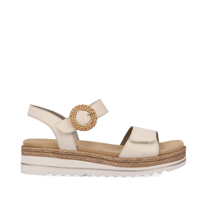 RIEKER - D0Q5260 SANDAL - OFF-WHITE Secure Grip