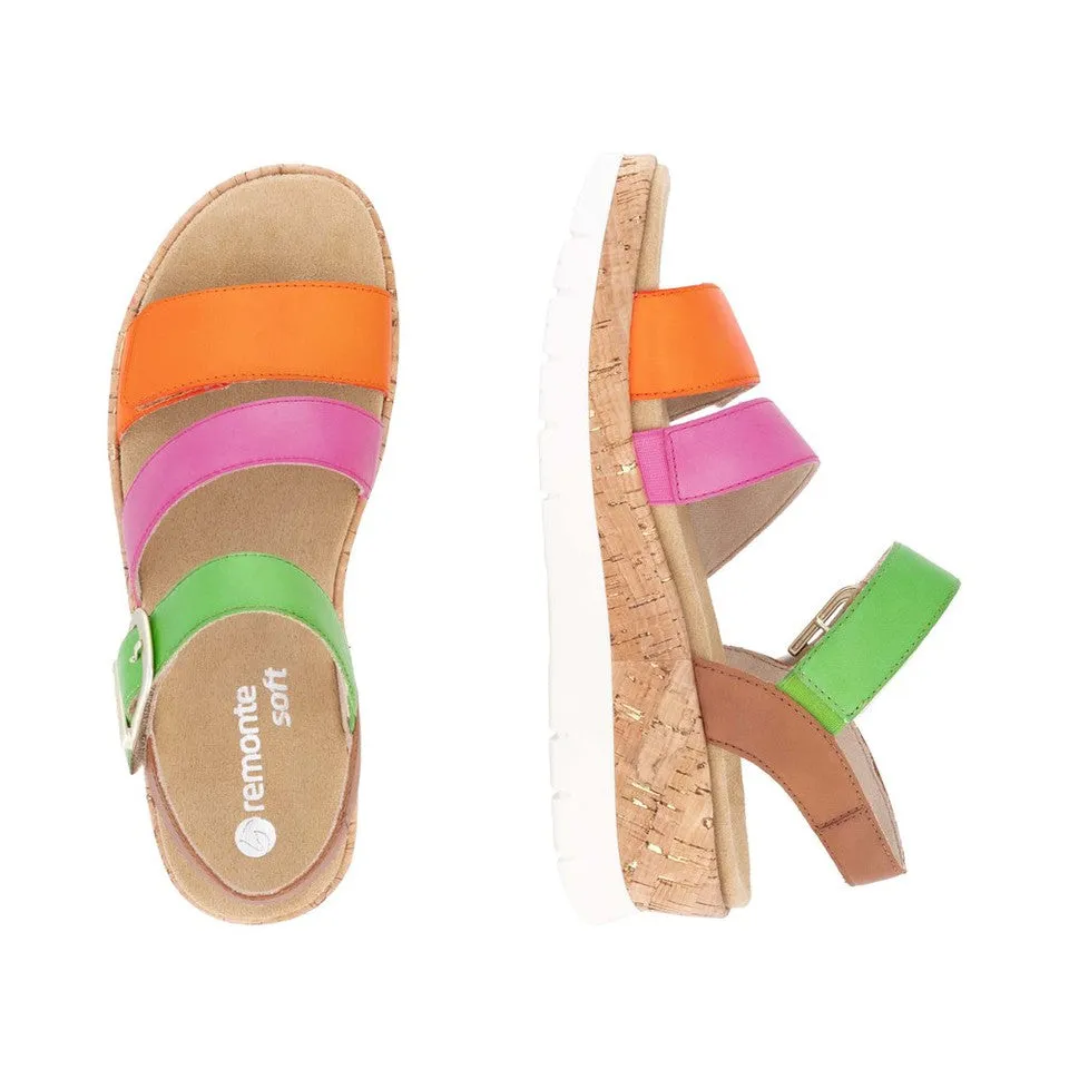 RIEKER D2P5090 - MULTI Elegant Platform Heels