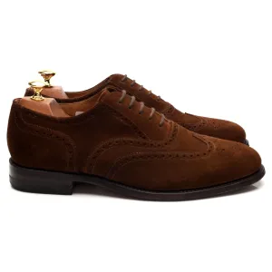 Elegant Comfort '202DS' Snuff Brown Suede Oxford Brogues UK 8 G