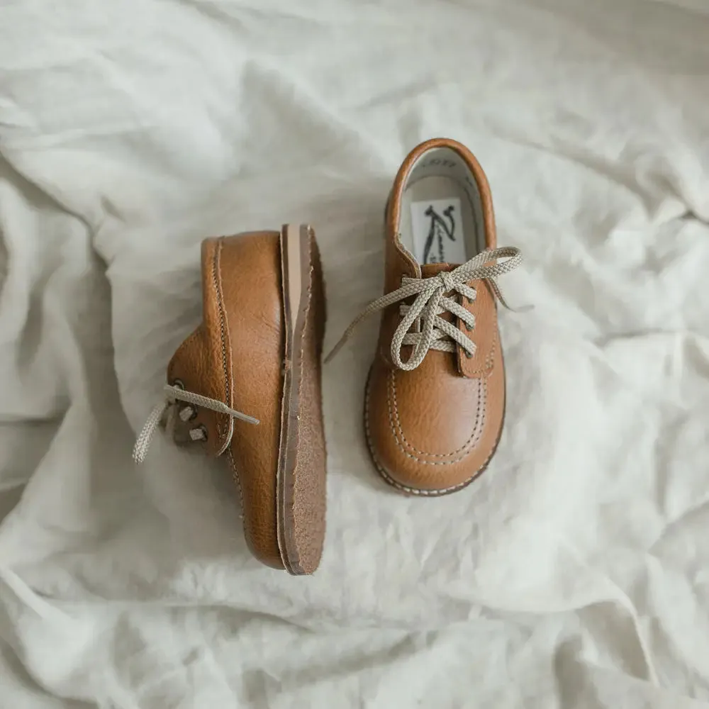 Rory Boat Shoe - Cognac Modern Kids
