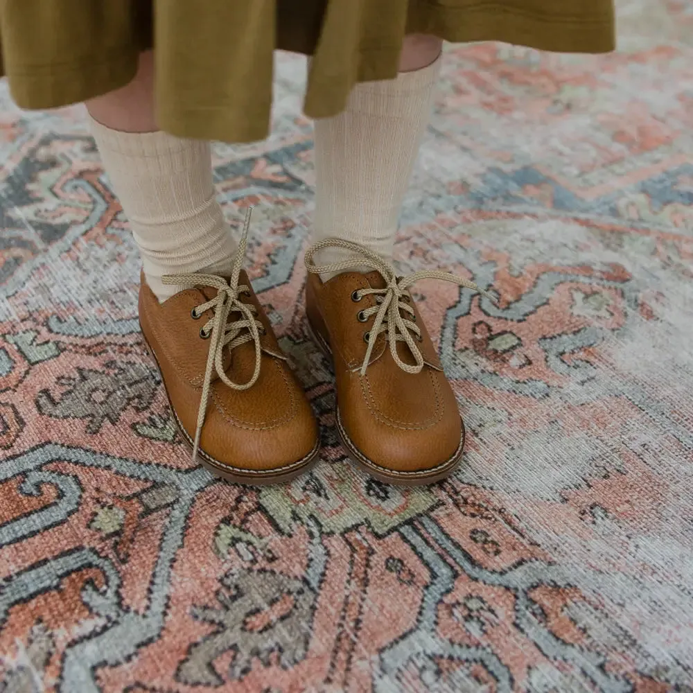 Rory Boat Shoe - Cognac Modern Kids