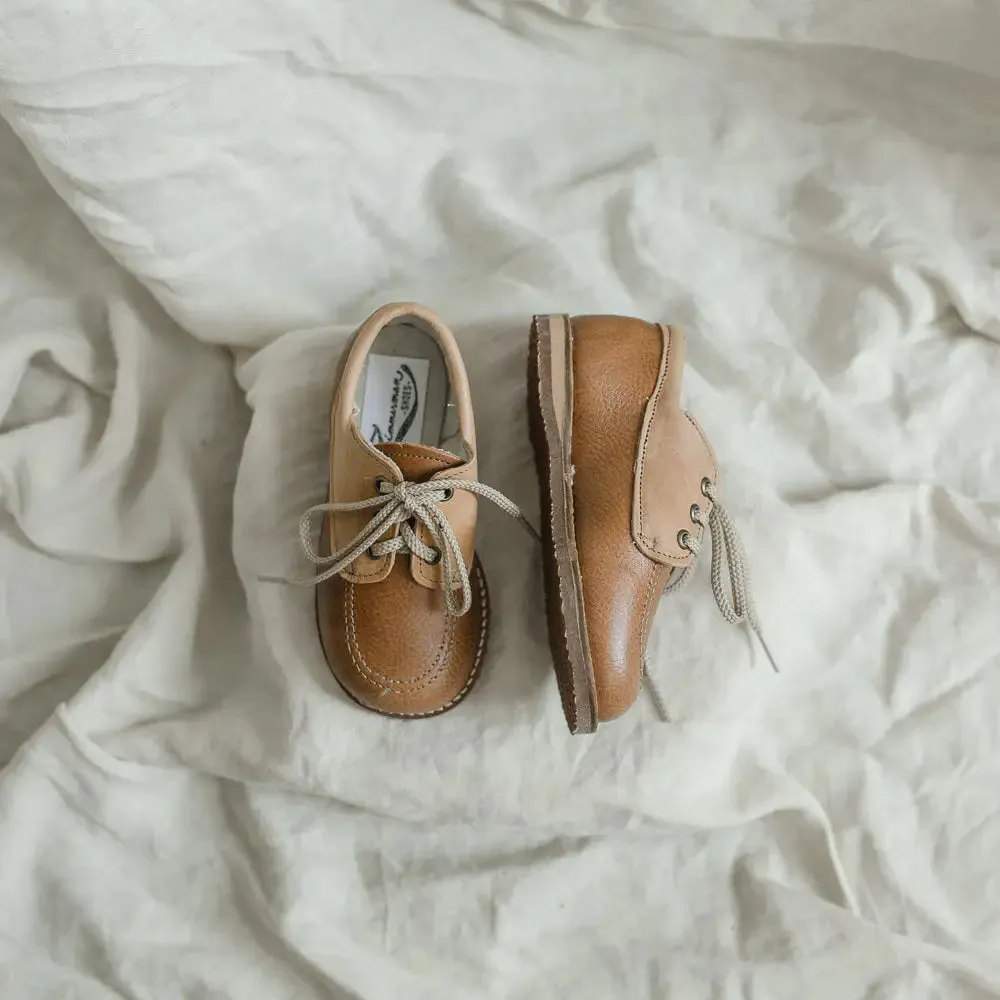 Rory Boat Shoe - Tan/Cognac Size Range