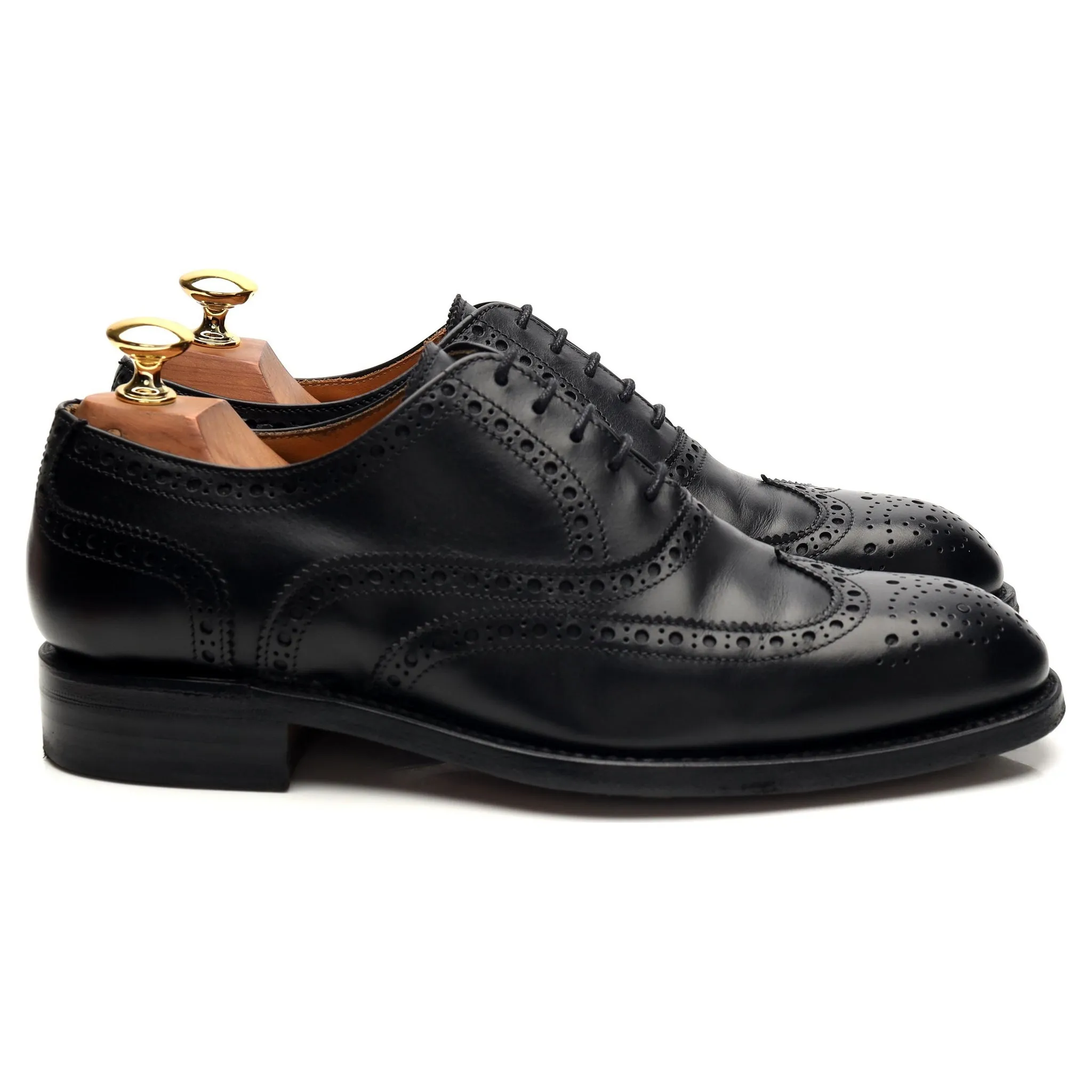 Classic Performance Black Leather Oxford Brogues UK 6 F