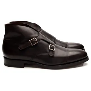 Groom Shade 'William II Boot' Dark Brown Leather Monk Boots UK 10 E