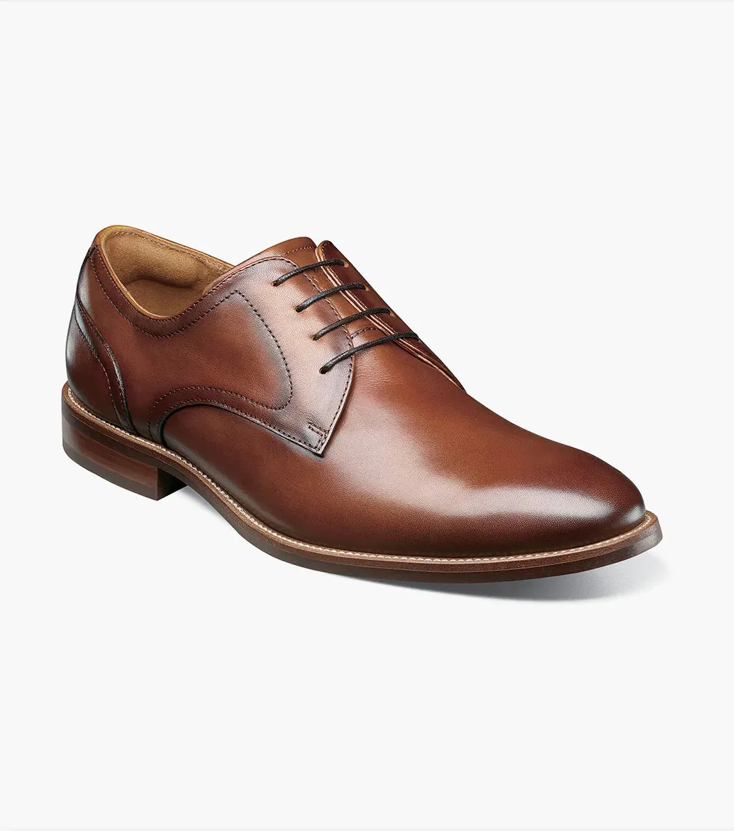 Rucci Plain Toe Oxford-Cognac | Florsheim Polished Loafers