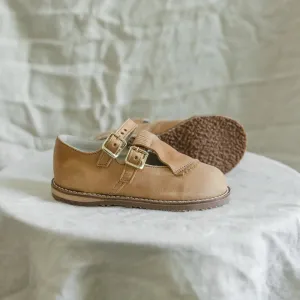 Kids' formal shoes Kiltie T-Strap - Tan