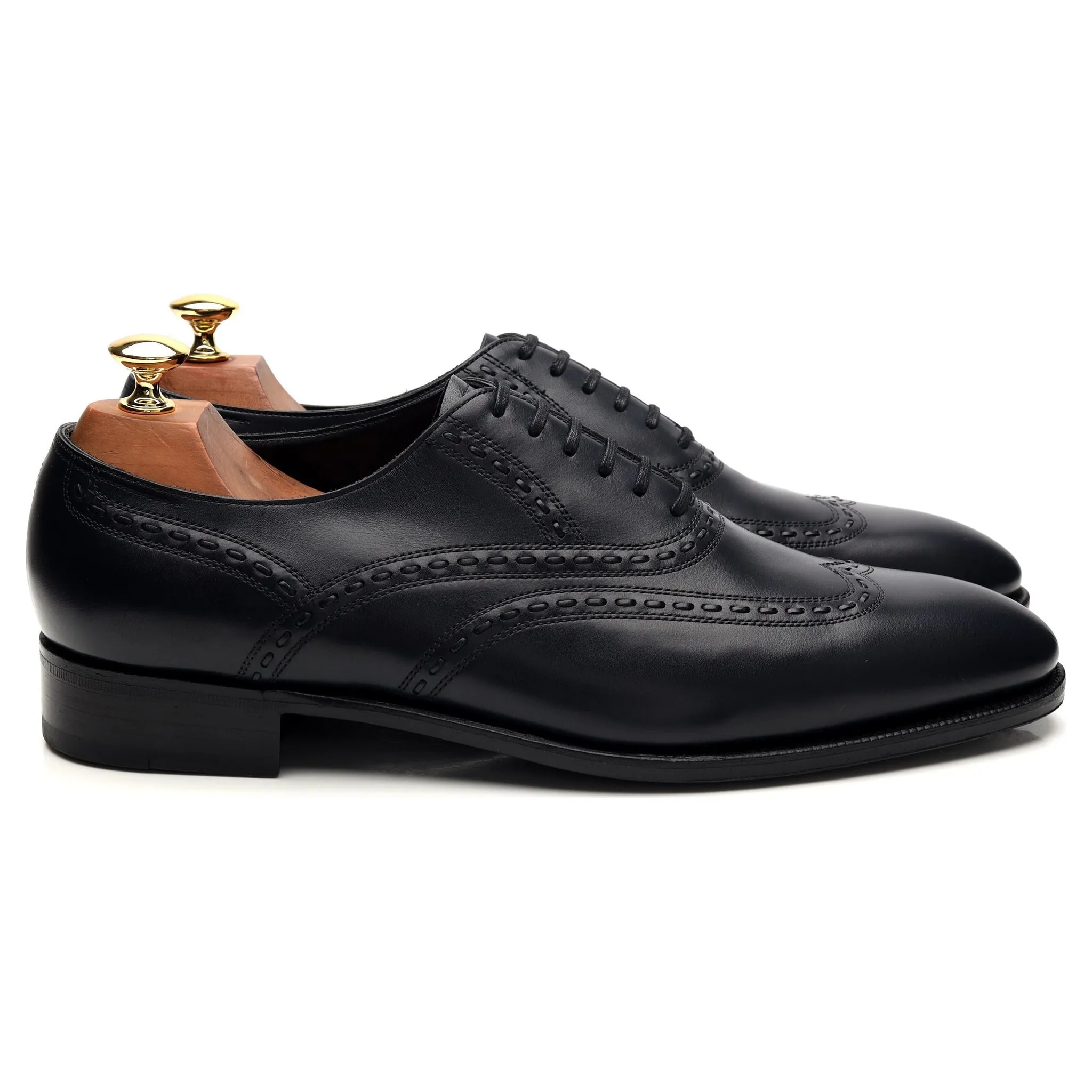 Simple Class Easy Step Saint Crepin 2024 'Henry' Navy Blue Leather Oxford UK 9 E